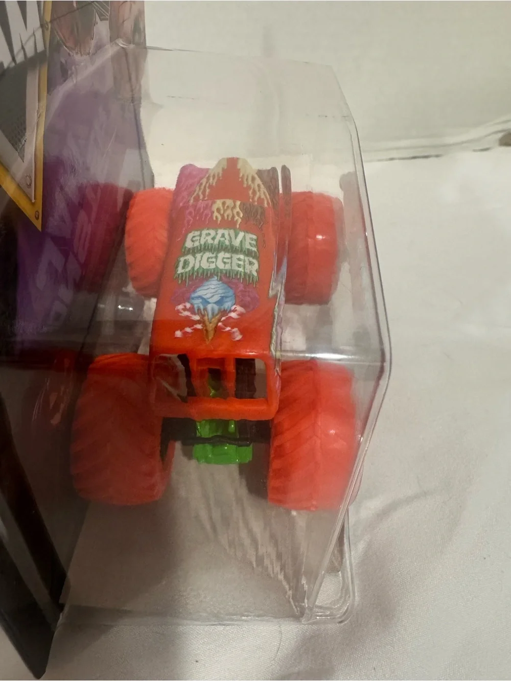 Monster Jam Spooky collection Grave Digger Kids Toy Truck - Orange